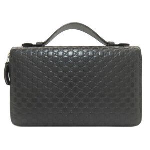 Gucci 449246 Micro Guccissima Travel Case Second Bag Leather Women's